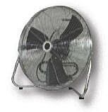Vestil Ff-C-12 Steel Three Speed Floor Fan 12" Blade Size Black/Silver