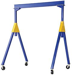 Vestil Fhsn-10-10 Steel Knockdown Fixed Gantry Crane With Ductile Steel Casters 10 Ft. 10,000 Lb. Capacity, Blue