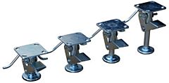 Vestil Fl-5 Economical Floor Lock 5-5/8 To 6-5/8" Height Silver