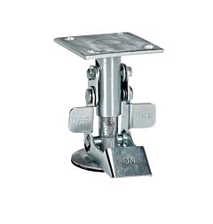 Vestil Fl-Lk-4E Steel Top Mount Floor Lock 4-7/8 To 5-5/8" Height Silver