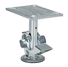 Vestil Fl-Lk-6Eh Steel Top Mount Floor Lock 7 To 8" Height Silver