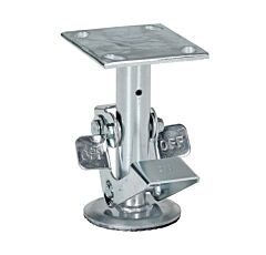 Vestil Fl-Lk-6El Galvanized Steel Top Mount Floor Lock 6-1/2 To 7-1/4" Height Gray