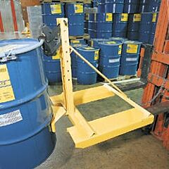 Vestil Fmdl-850 Steel Fork Mounted Drum Lifter 750 Lb. Capacity, Yellow