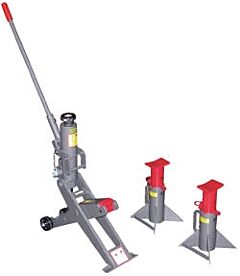 Vestil Fork-J Steel Manual Hydraulic Fork Truck Jack 43-1/4" X 7-7/8" X 36" 8,000 Lb. Capacity, Gray