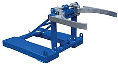 Vestil Fpdl-11-H Steel Fork Mounted Poly Drum Handler 48-3/8" X 28-1/2" X 22-3/8" 1,100 Lb. Capacity, Blue