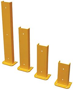 Vestil G6-36 Steel Structural Rack Guard 36-1/4" X 6" X 27", Yellow