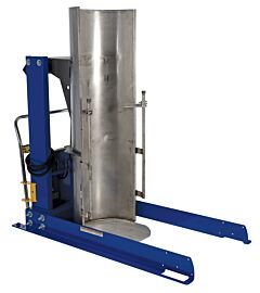 Vestil Hdd-36-10-S-Ssc Stainless Steel Stationary Hydraulic Drum Dumper 36" Dump Height 1,000 Lb. Capacity, Blue/Silver