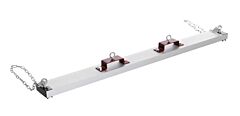 Vestil Hdfms-60 Steel Forklift Heavy Duty Sweeper Magnet 60" Sweep Width 120 Lb. Capacity, Silver