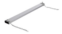 Vestil Hdms-60 Steel Heavy Duty Magnetic Hanging Sweeper 60" Length, 120 Lb. Capacity, Silver