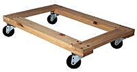 Vestil Hdof-1624-12 Hardwood Open Deck Dolly 24" X 16" X 6-3/4" 1200 Lb. Capacity