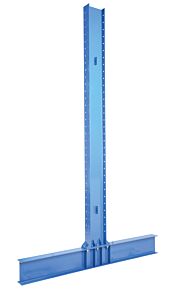 Vestil Hdu-C-12-48 Steel Heavy Duty Double Sided Cantilever Uprights For 42 And 48" Arms 12 Ft. 27,800 Lb. Capacity, Blue
