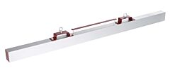 Vestil Hfms-72 Steel Forklift Hanging Magnetic Sweeper 72" Wide 75 Lb. Capacity, Silver