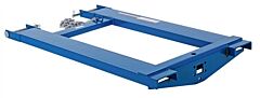 Vestil Hook-Base-44 Steel Fork Truck Hook Base 44" Length, 4,000 Lb. Capacity, Blue