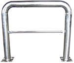 Vestil Hpro-Ss-48-42-4 Stainless Steel High Profile Rack Guard 48" X 42" X 4" Silver