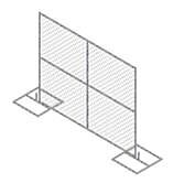Vestil Hrail-9072 Steel Construction Barrier System Silver