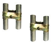 Vestil Hrail-Con Galvanized Steel Construction Safety Barrier Connector For Hrail Models