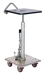 Vestil Ht-02-1616A-Pss Partially Stainless Steel Hydraulic Post Table 16" X 16" 200 Lb. Capacity, Silver
