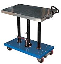 Vestil Ht-10-2036A Steel Hydraulic Post Table 20" X 36" 1000 Lb. Capacity, Blue