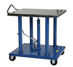 Vestil Ht-20-3036A Steel Hydraulic Post Table 30" X 36" 2,000 Lb. Capacity, Blue