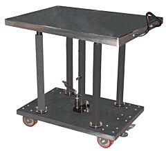 Vestil Ht-20-3036A-Pss Partially Stainless Steel Hydraulic Post Table 30" X 36" 2,000 Lb. Capacity, Silver