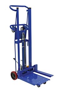 Vestil Hydra-4-Af-18 Steel Hydra Lift Cart With Forks 22" X 20" 750 Lb. Capacity, Blue