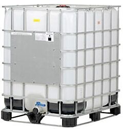 Vestil Ibc-330 High Density Polyethylene Intermediate Bulk Container 330 Gallon Capacity, White