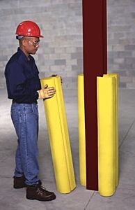 Vestil Ibeam-Grd Polyethylene I Beam Flange Guard 7-1/2" X 36", Yellow