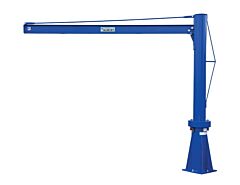 Vestil Jib-P-10-10-8 Steel Multi Station Jib Crane 120" I-Beam 1000 Lb. Capacity, Blue