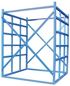 Vestil Lbph-77 Steel Long Bar Pigeon Hole Rack 48" X 48-1/2" X 60" 7700 Lb. Capacity, Blue