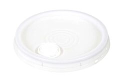 Vestil Lid-54-Pnst High Density Polyethylene 3-1/2, 5 And 6 Gallon Spout Top With Tear Tab Natural