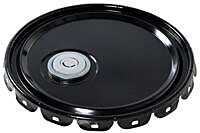 Vestil Lid-Stl-S Steel Spout Top Lid 5 Gallon Black