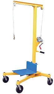 Vestil Lifter-2 Steel Portable Work Site Lift 500 Lb. Capacity, Yellow