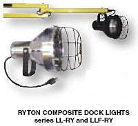 Vestil Llf-18 Fan With Mounting Brackets & Power Cord For Dock Loading Lights