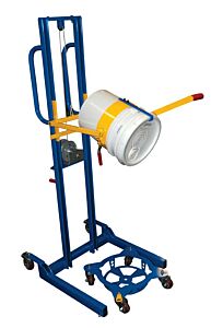 Vestil Llw-Paild-100 Steel Variable Height Pail Dispenser 125 Lb. Capacity, Blue And Yellow