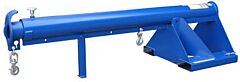 Vestil Lm-1T-4-24 Steel Telescoping Lift Boom 24" Fork Pocket Center 4,000 Lb. Capacity, Blue And Yellow