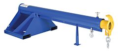 Vestil Lm-1T-4-30 Steel Telescoping Lift Boom 30" Fork Pocket Center 4,000 Lb. Capacity, Blue And Yellow