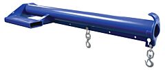 Vestil Lm-Ebnt-6-24 Steel Economy Non Telescoping Lift Boom 24" Fork Pocket Center 6,000 Lb. Capacity, Blue And Yellow