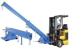 Vestil Lm-Obt-6-30 Steel Orbit Telescoping Lift Boom 30" Fork Pocket Center 6,000 Lb. Capacity, Blue