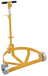 Vestil Lo-Dc-Ci Steel Low Profile Drum Dolly With Steel Casters 21-5/8" X 31-5/8" X 37-5/8" 1200 Lb. Capacity, Yellow