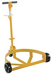 Vestil Lo-Dc-Ph Steel Low Profile Drum Dolly With Phenolic Casters 21-5/8" X 31-5/8" X 37-5/8" 1200 Lb. Capacity, Yellow