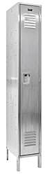 Vestil Lock-1218-Sss1 Stainless Steel Lockers 1 Column With 1 Row 12" X 18" X 78" Silver