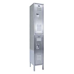 Vestil Lock-1818-Ssd1 Stainless Steel Lockers 1 Column With 2 Rows 18" X 18" X 78" Silver