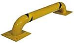 Vestil Lpro-Rf-36-16-4 Steel Low Profile Removable Rack Guard 8" X 39-1/2" X 16", Yellow