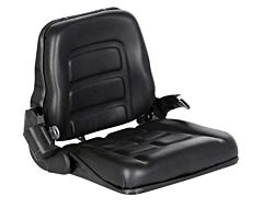 Vestil Lts-V Vinyl Fork Truck Seat With Seat Belt 19" X 21-1/2" X 7", Black