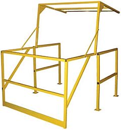 Vestil Mezz-200 Steel Mezzanine Safety Gate 79-5/16" X 68-1/2" X 80-1/16", Yellow