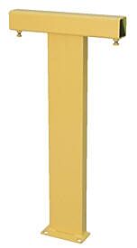 Vestil Mg-Cp-36-1 Steel Modular Guard System Corner Post 1 Rail 7-5/8" X 6" X 36", Yellow