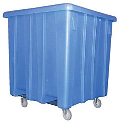Vestil Mhbc-4444-5C-Cb Polyethylene Bulk Container With Casters 45" X 45" X 51-1/2" 800 Lb. Capacity, Blue