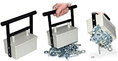 Vestil Mlm-20 Magnetic Catcher With 20 Lb. Pull Force 6" X 3-13/16" X 8-1/4" Cream