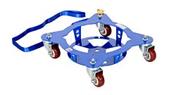 Vestil Mpd-5 Multi-Pail Dolly With Pull Strap 16-1/16" X 16-1/16" X 5" 150 Lb. Capacity, Blue