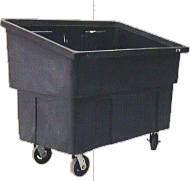 Vestil Mpt-2 Polyethylene Totes 30-3/4" X 52-1/2" X 42-5/16" 600 Lb. Capacity, Black